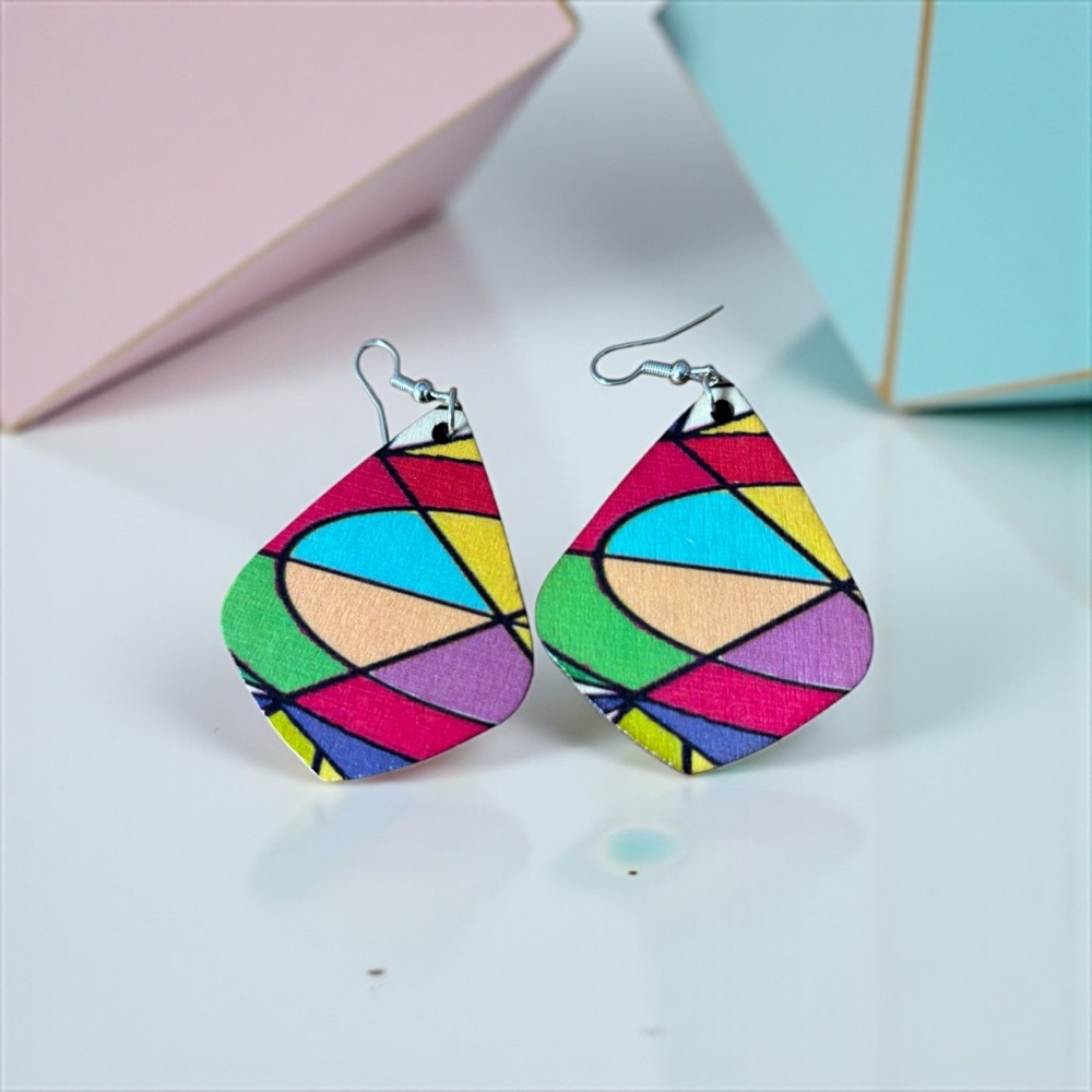 Fashion Jewelry Multicolor Geometric Earrings